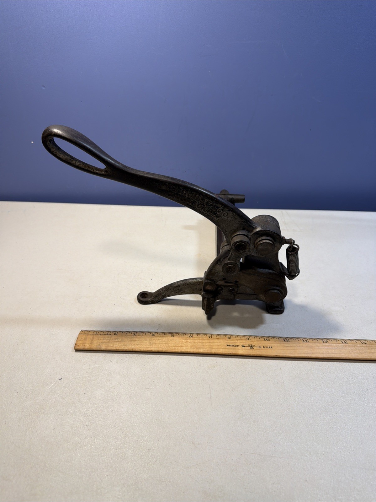 H.B. Rouse & Co. Chicago – Printer’s Tool Slug Cutter Cast Iron-Pat May 22, 1900