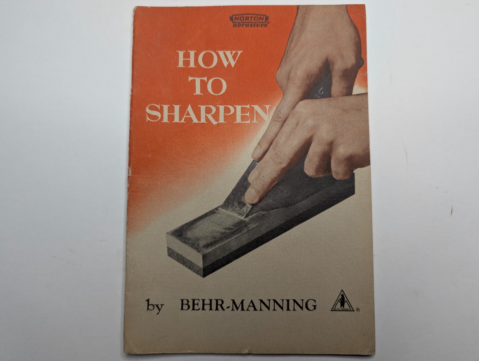 Vtg c1951 How To Sharpen Booklet Behr-Manning Norton Abrasives Tool Knife Axe