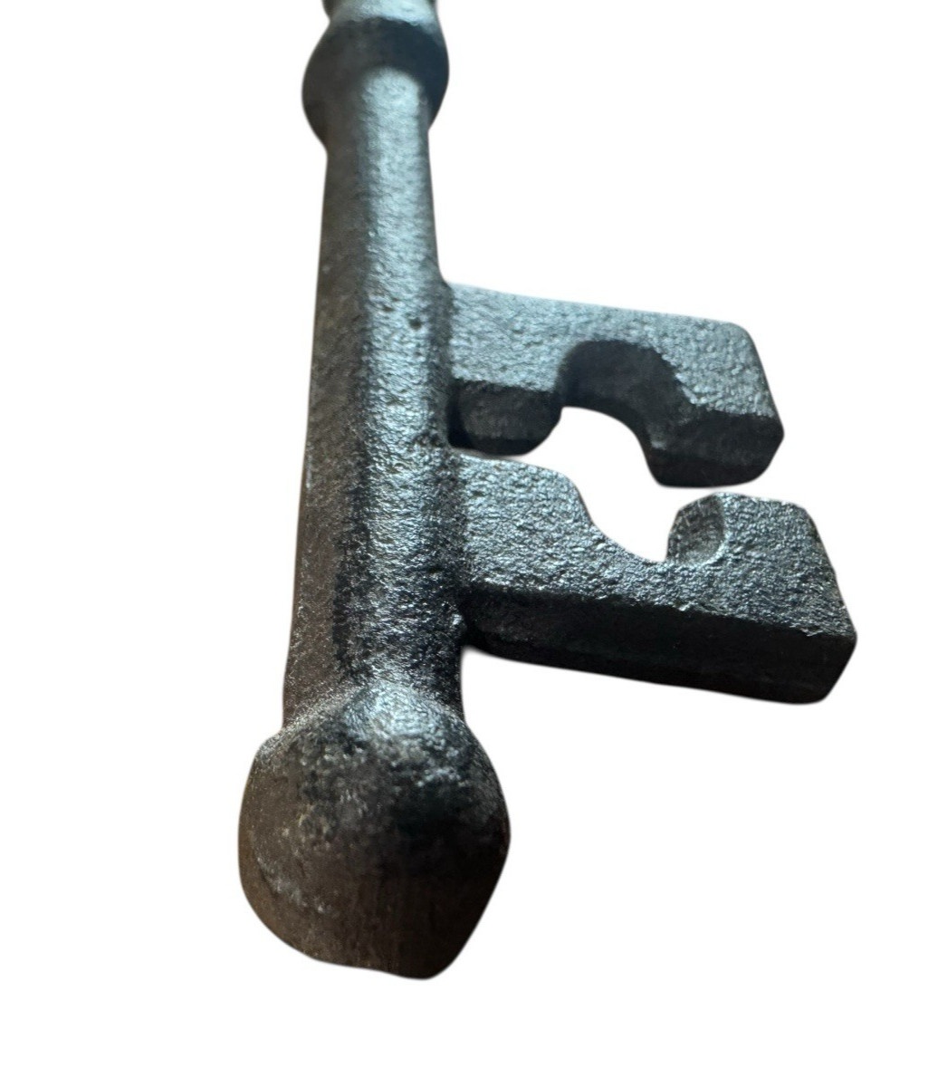 Large Antique Skeleton Key 6.25” Ornate Cast Iron Vintage Steampunk Gothic