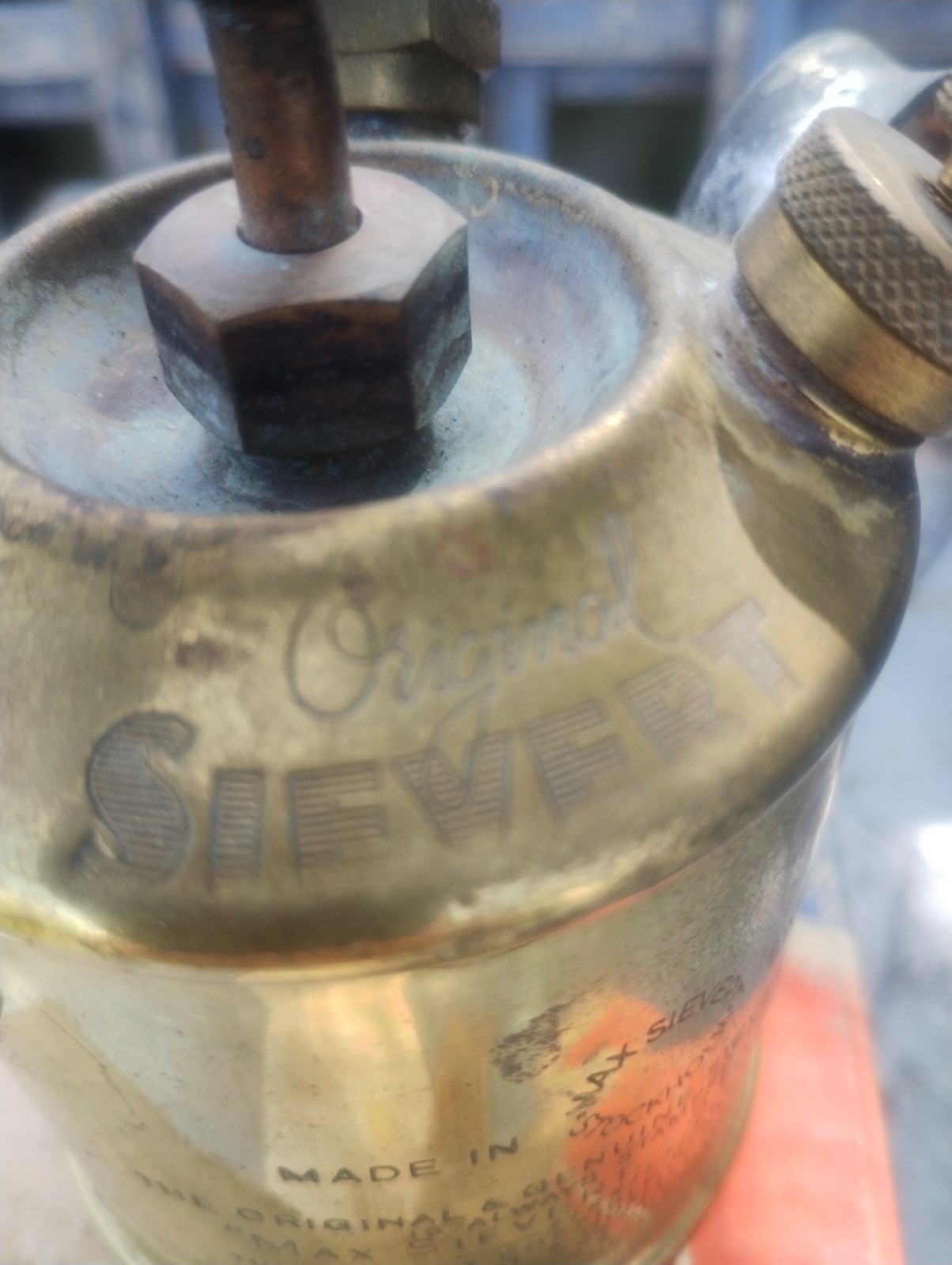 VINTAGE SIEVERT 538 BLOWLAMP, ORIGINAL BOX, PRICKERS & INSTRUCTIONS, GOOD COND