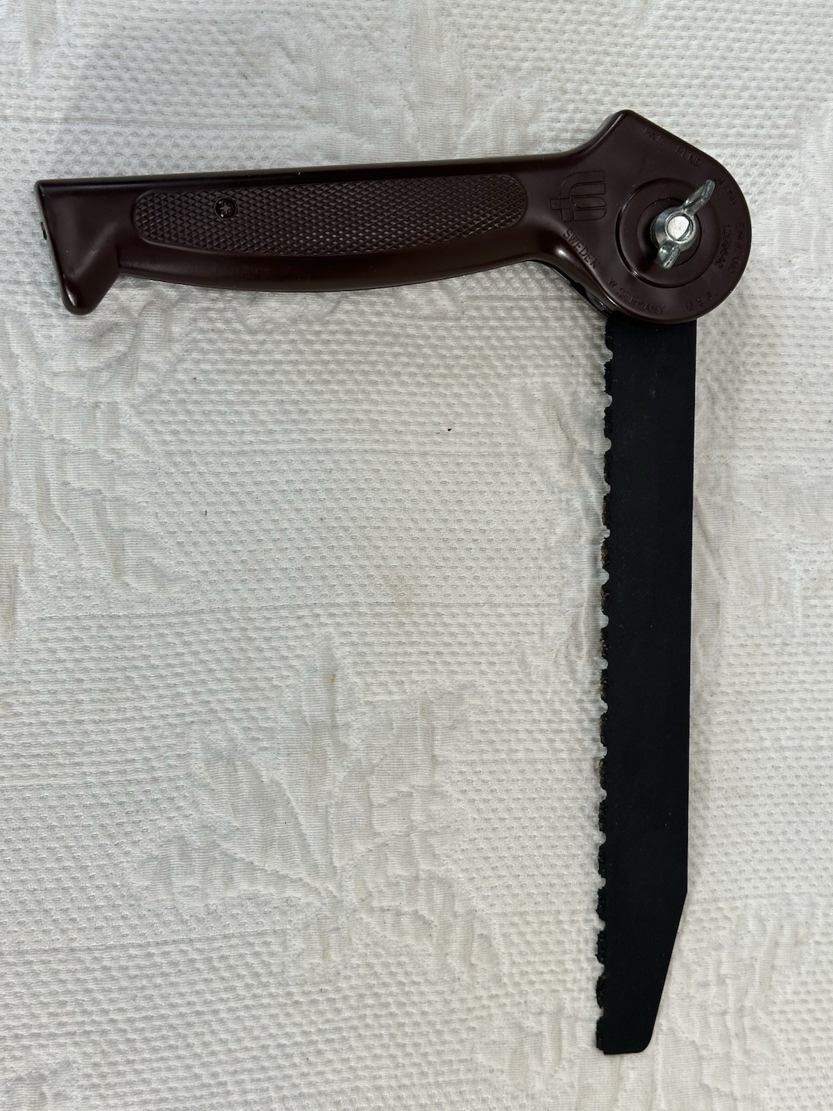 Vintage Hand Saw With Sheath 8” Tungsten Carbide Blade Funasaw Co Made In Japan