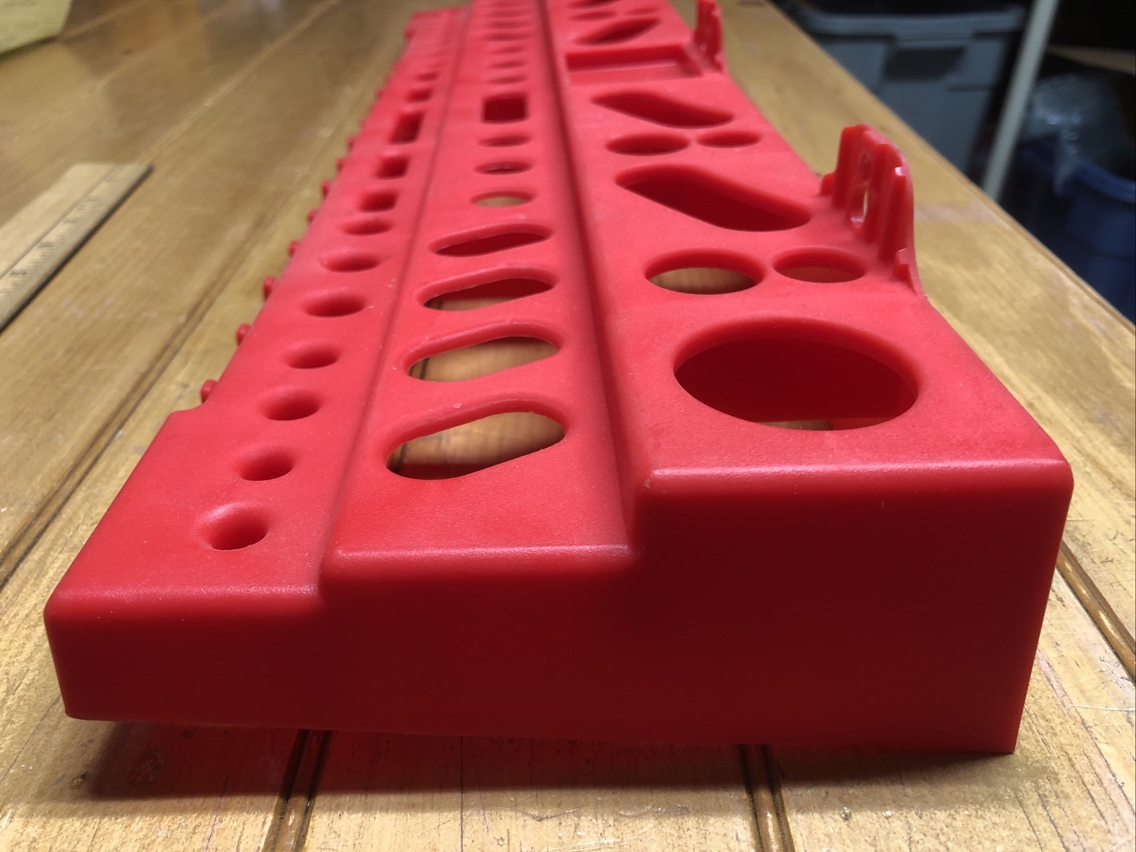 Vintage 24” Red Multi-Tool Storage Rack 79313 Indoor/Outdoor Unopened China