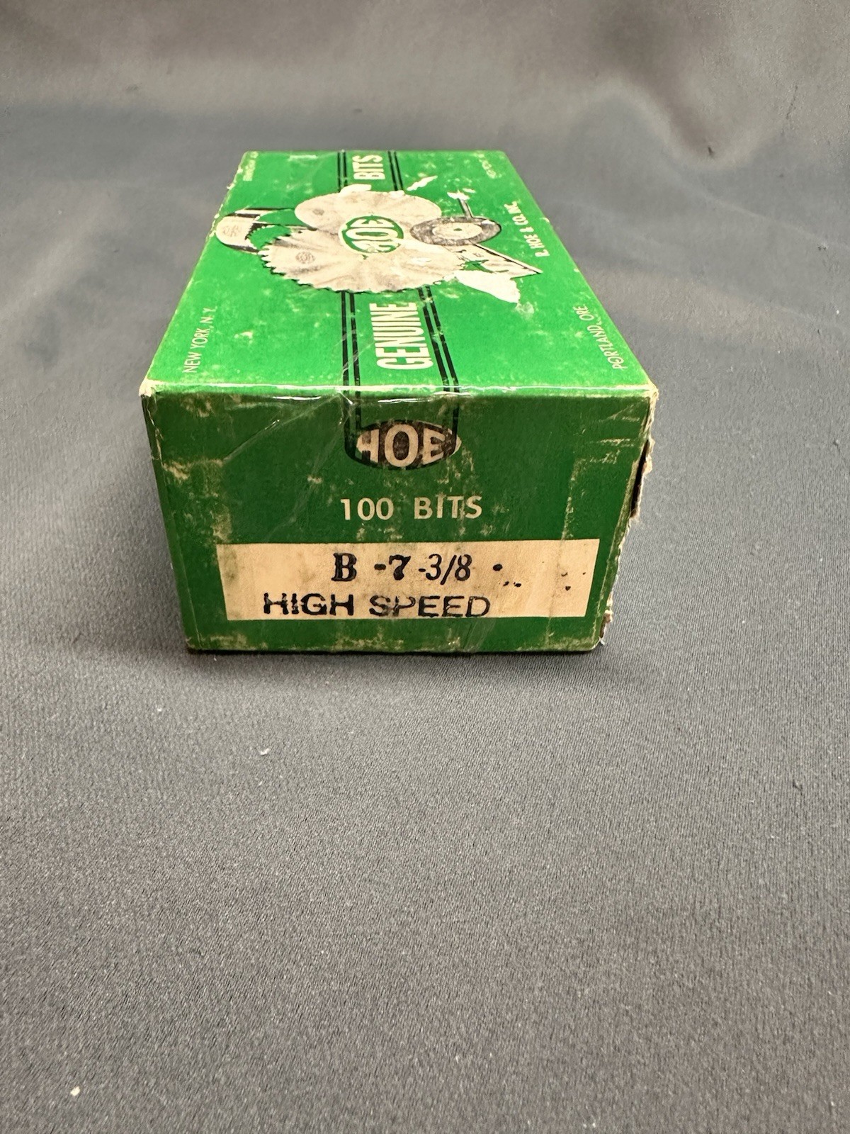 R. Hoe & Co. Inc. Genuine Hoe Bits Box of 100 B-7 3/8″ Vintage Original