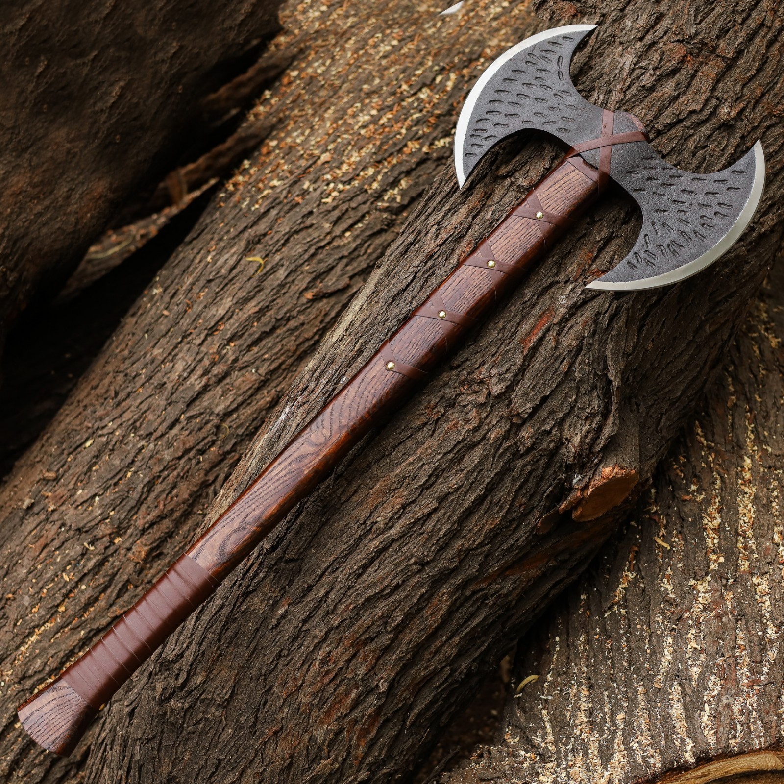 Double Head axe Hatchet, Tomahawk,Battle Axe Custom Handmade Viking Axe VBA-22