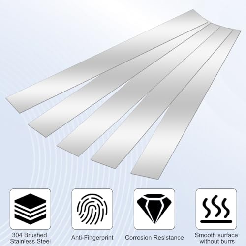 10 Pcs 304 Stainless Steel Shim Stock Strips 12″ x 1″ x 0.02″ Metal Gap Filler