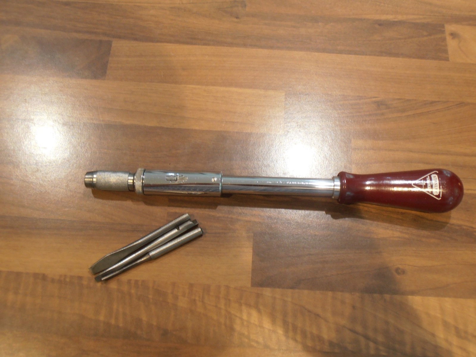 Vintage Stanley Yankee No 130A Spiral Ratchet Screwdriver with 3 Bits
