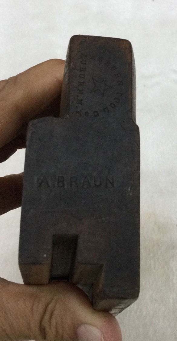Antique Auburn Tool Co. A. BRAUN Wood Molding 2-Blade Plane, Auburn, NY, #8