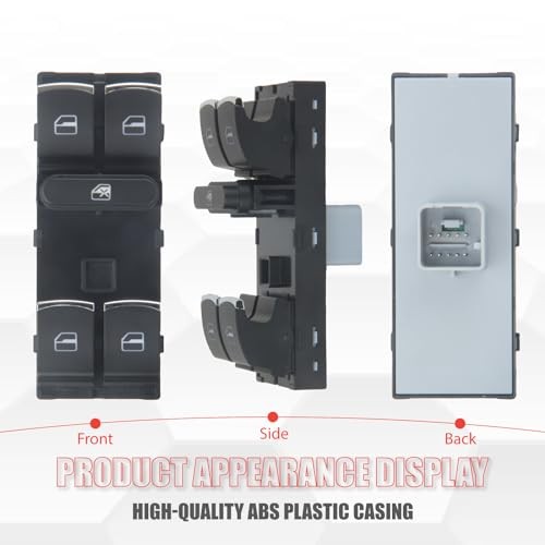 5K4959857 Master Power Window Switch Compatible with CC 2012-2017 Golf GTI