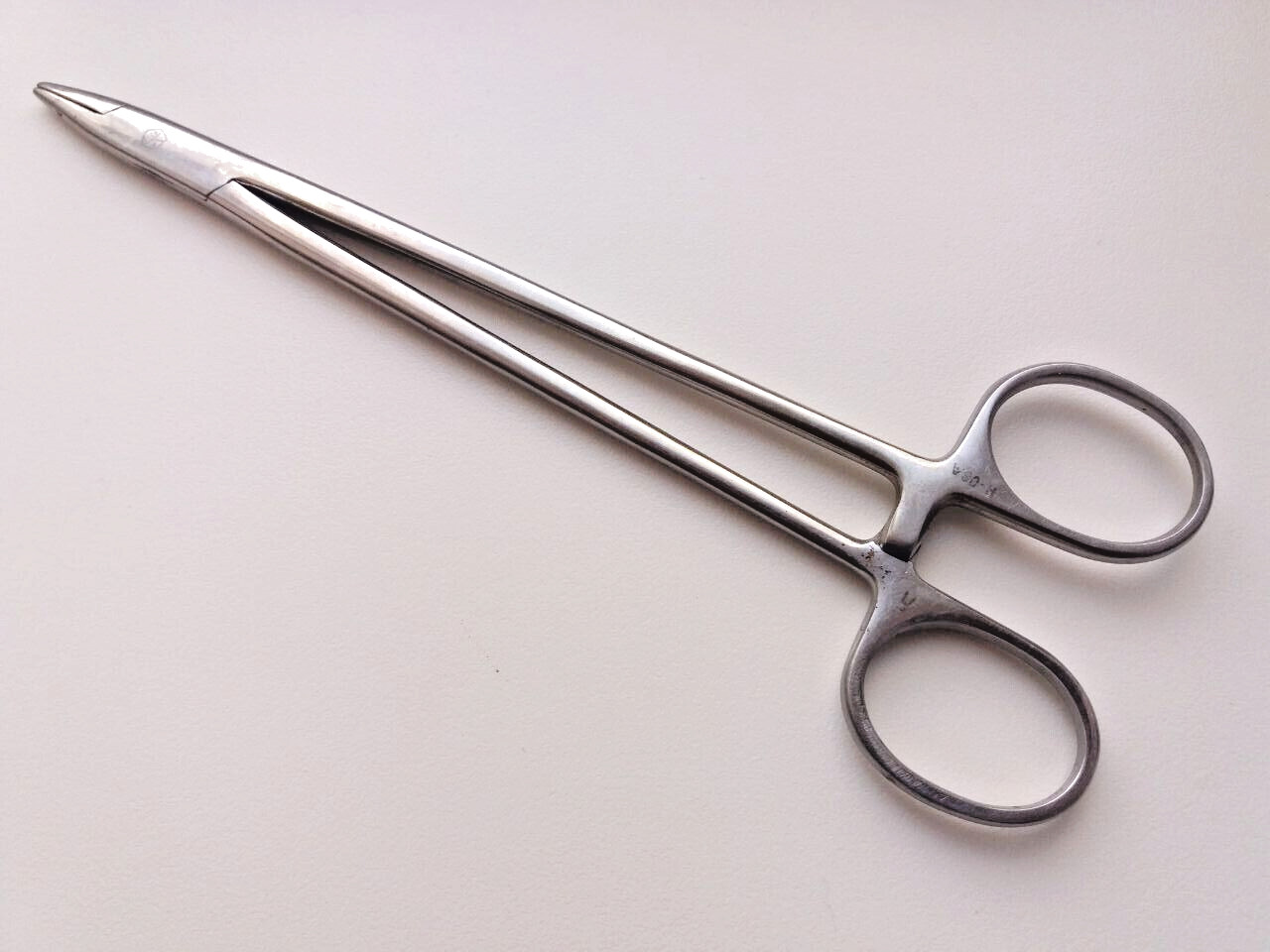 Soviet Russian Forcep Straight Locking Clamp Surgical Instruments USSR Vintage