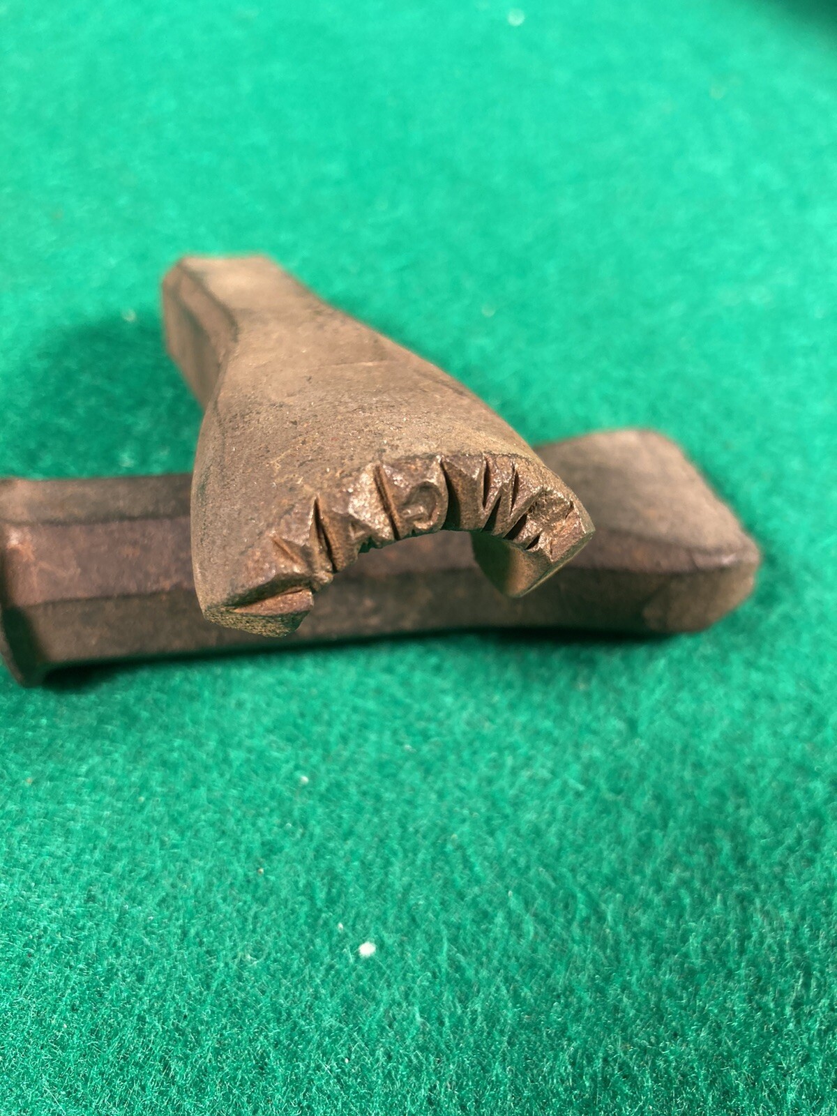Antique L. WGAY Hand Forged Iron Punch Metal Stamp