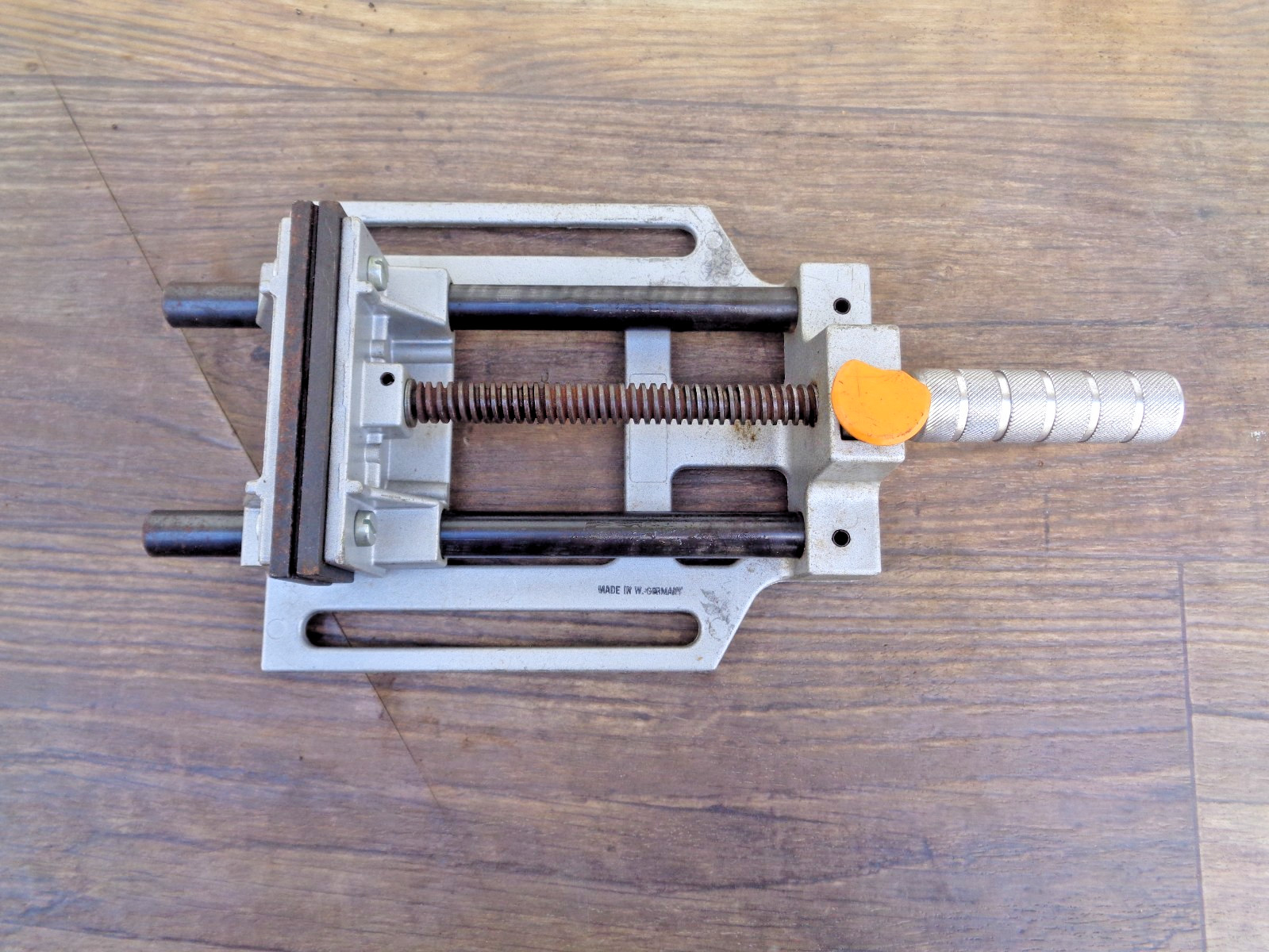 Vintage Quick Release Drill Press Vise – 4″ Jaws – West Germany