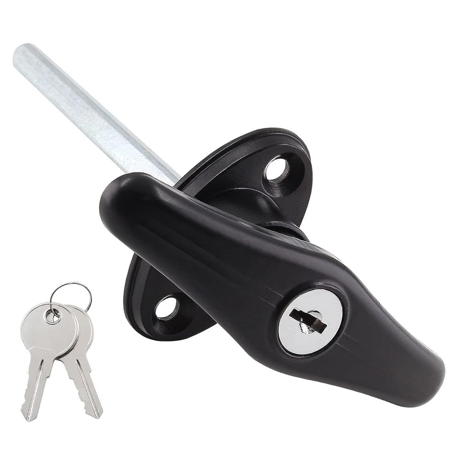 Qjaiune 1 Pack Truck Cap Locking T-Handles Black Camper Topper Lock,
