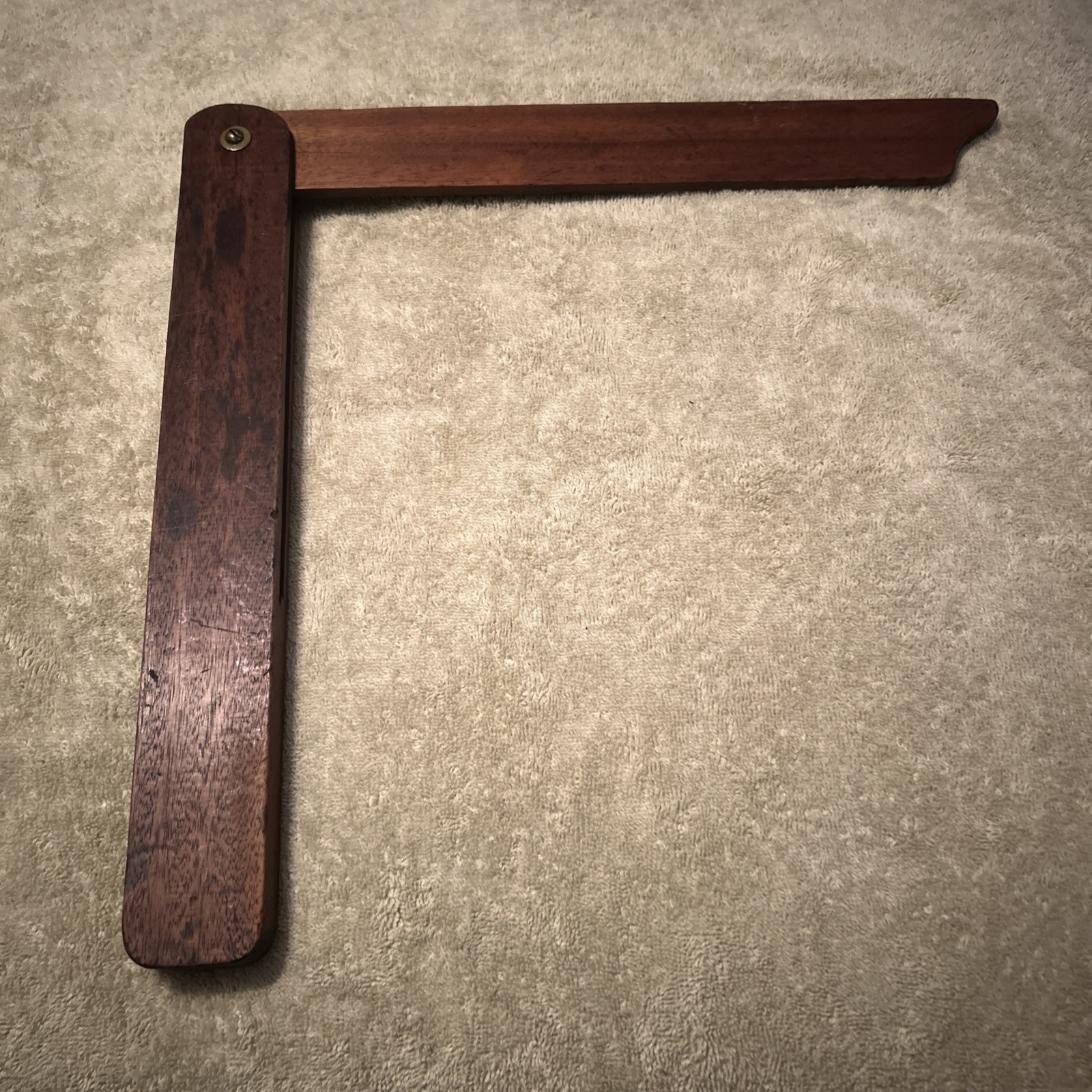 Antique Large Bevel Square Wooden Handmade Primitive 13”x15”