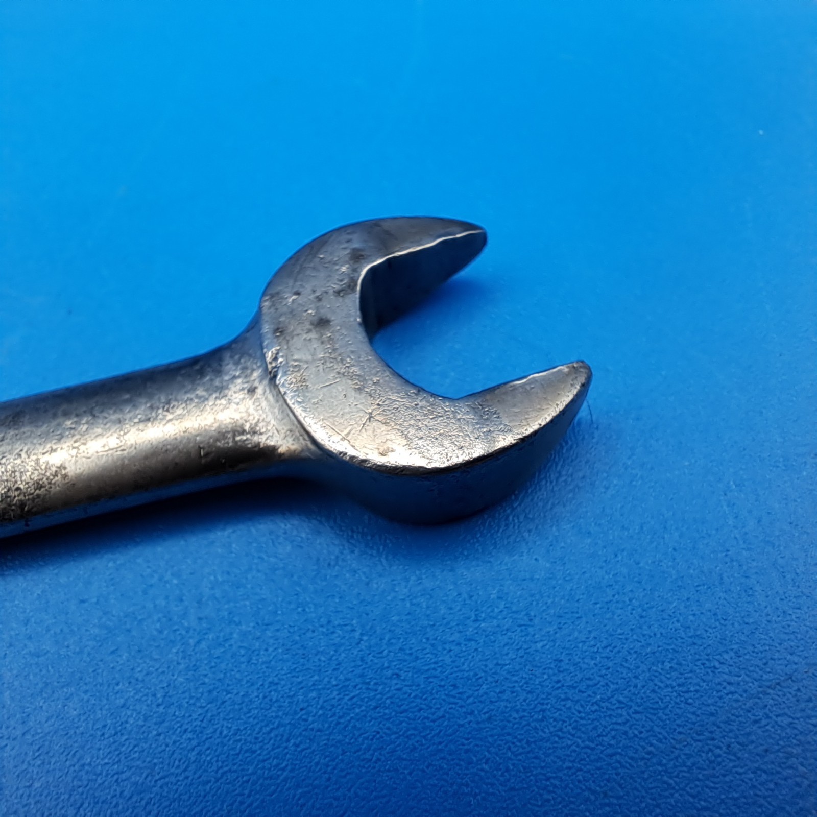 Vintage Snap-on 7/16 x 1/2 Wedge-Grip Open End Wrench, No S-1416W, 1953, USA