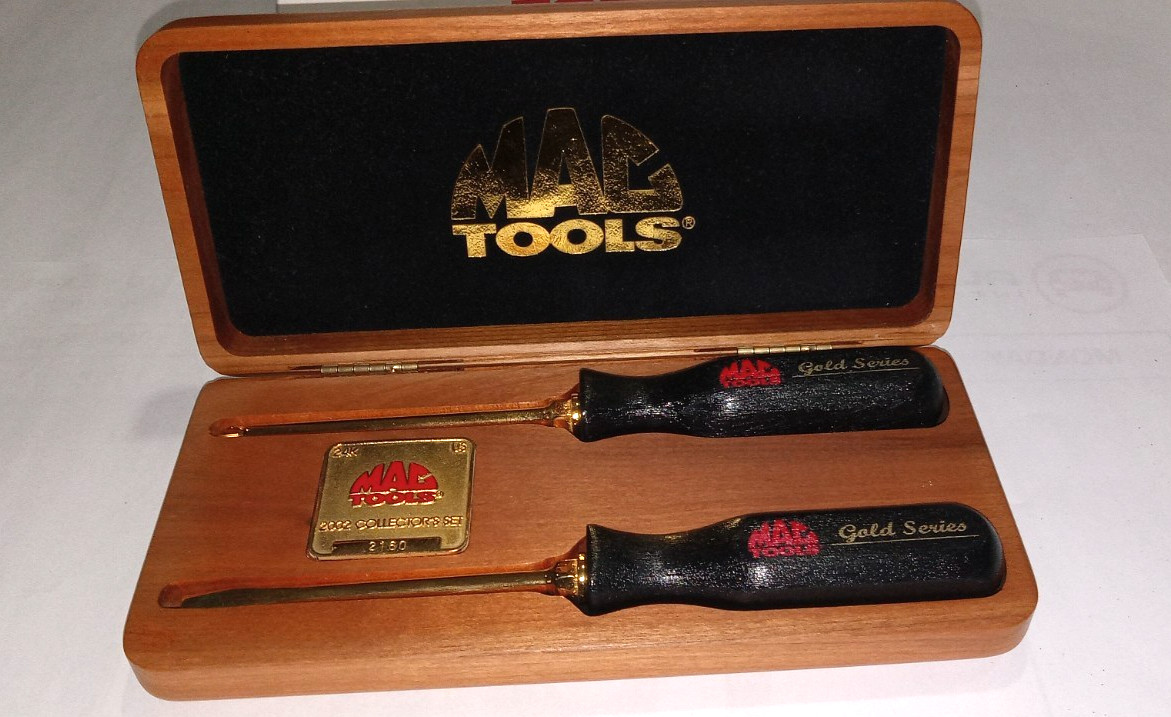 Mac Tools. 24K Gold-Plated Limited Edition. 2002 Screwdriver Set. # 2160