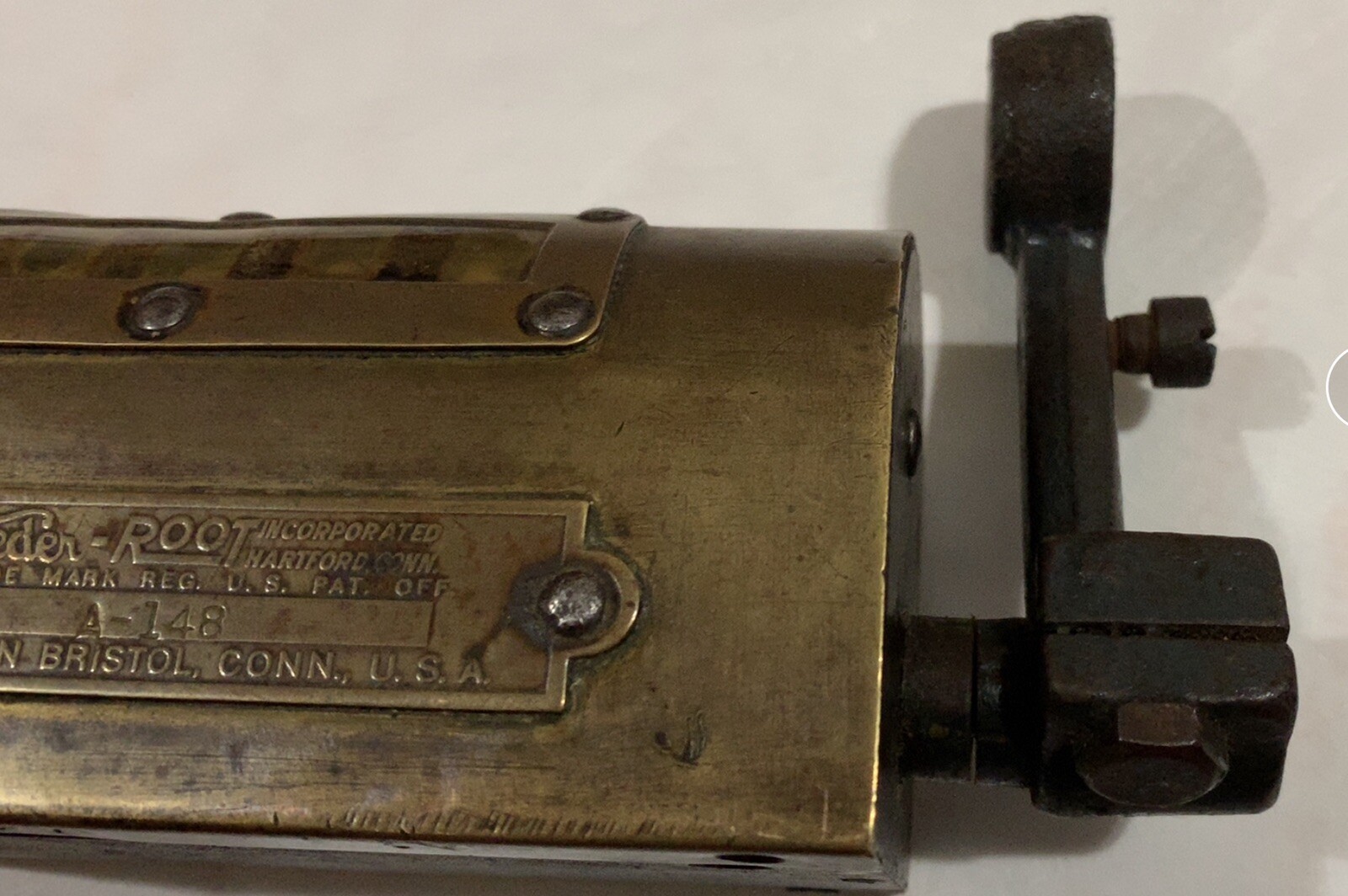 Vintage Veeder-Root Mechanical 5- Digit Counter Works/Made In Bristol.USA A-148!