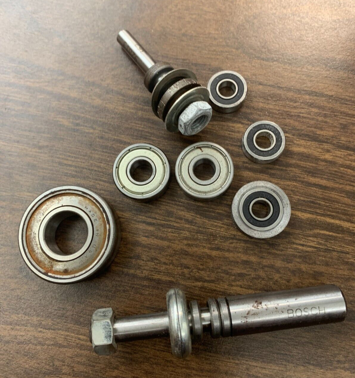 BOSCH SHANKS 4229 Mix Mechanic Auto Tool Parts Ball Bearing Vintage Steel 16 PCS