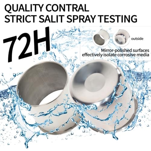 4Pcs 4.9inch Stainless Trailer Wheel Center Caps Push 4.9″ OD Mirror Polished