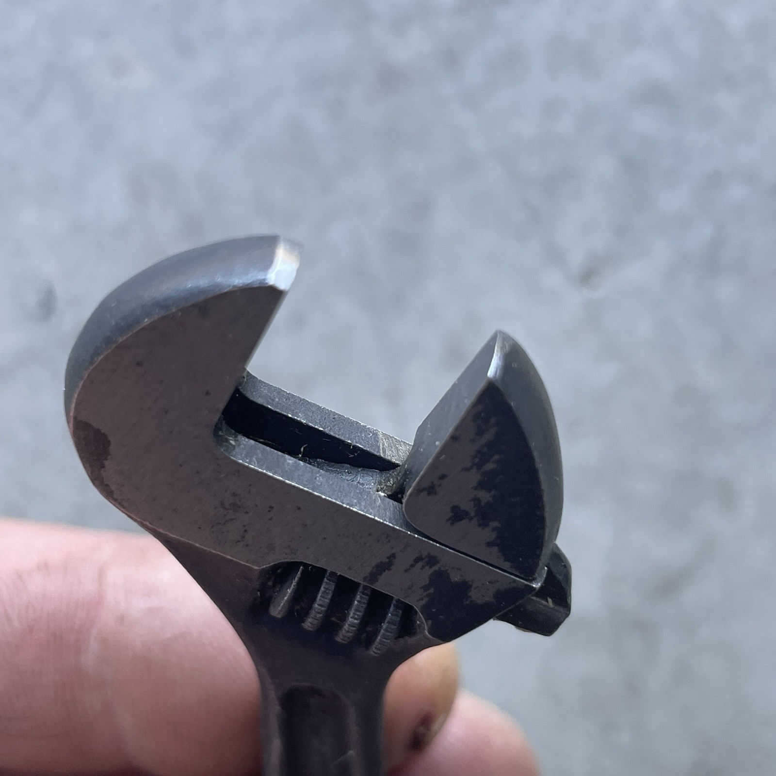 Vintage 4” Adjustable Wrench P & C Tools Black Oxide USA Nice!