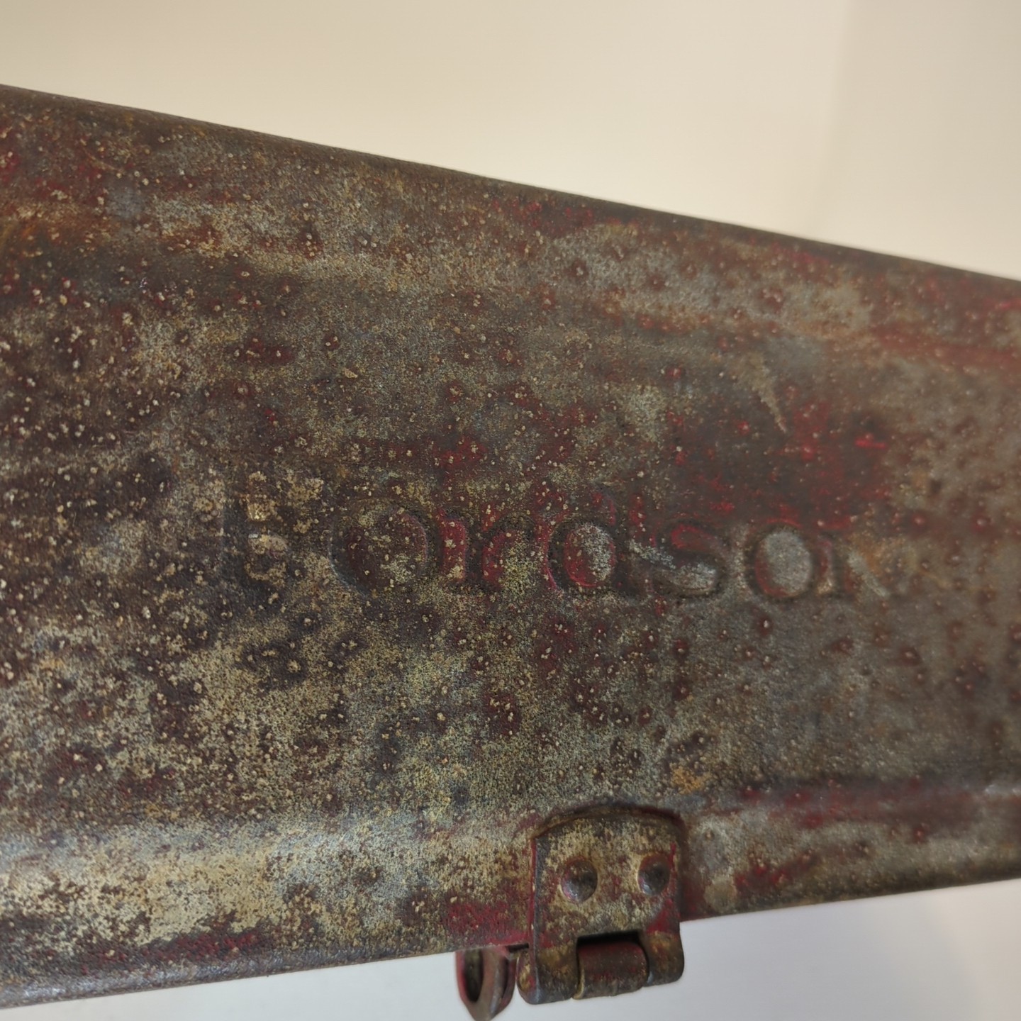 Fordson Tractor Tool Box Hinged Lid Vintage Metal, Collector’s, Tool Box