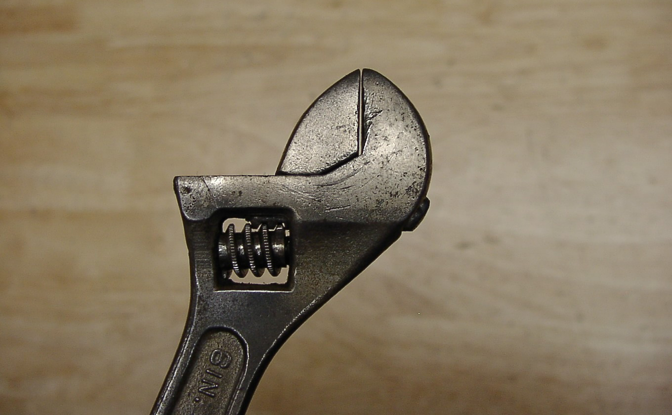 Vintage Dunlap Approved Tools U.S.A. 6″ Adjustable Wrench,3/4″ Capacity,VGC