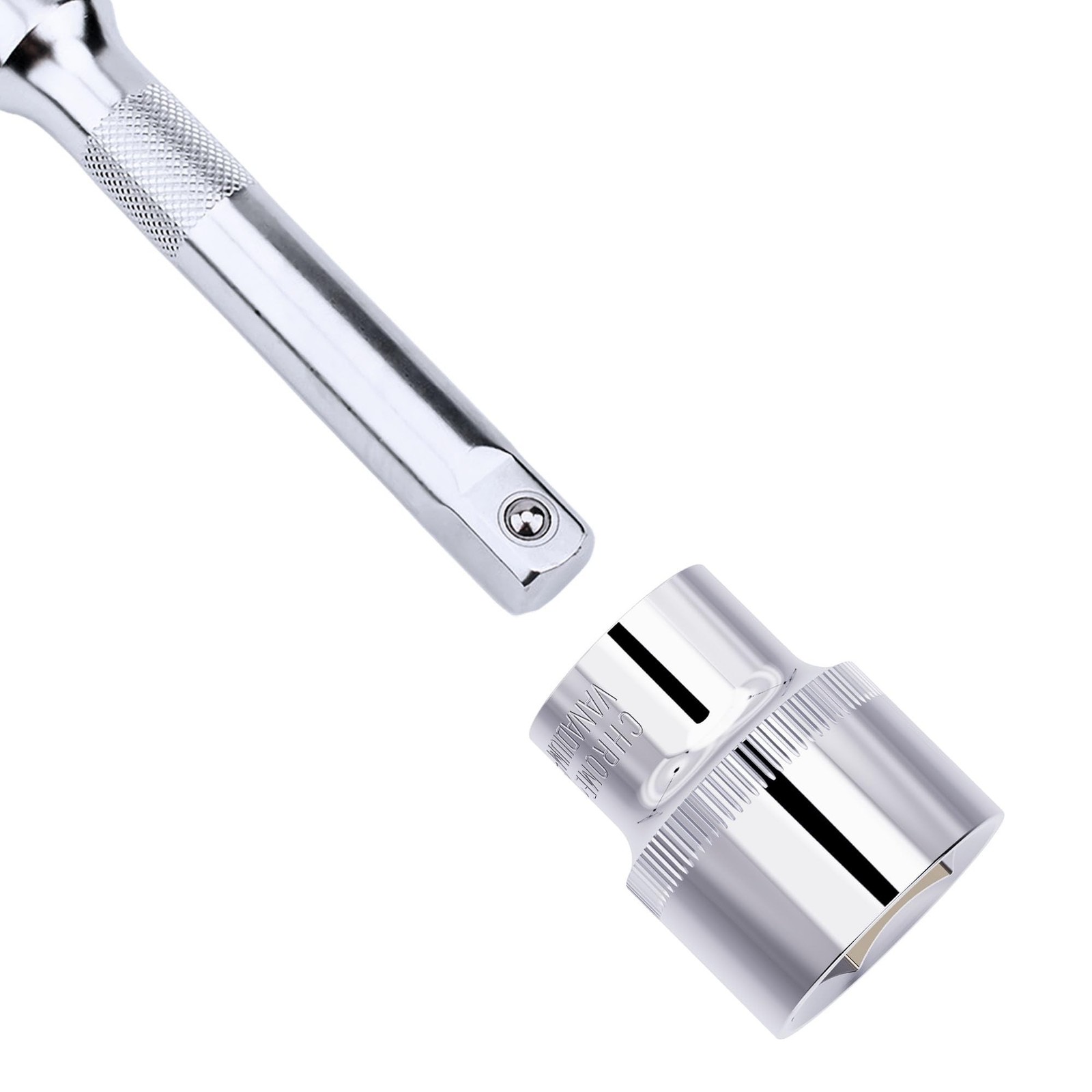 24mm(15/16″) Shallow Socket, 3/8 Inch Drive, 6-Point, Metric, Heat Treated CR…