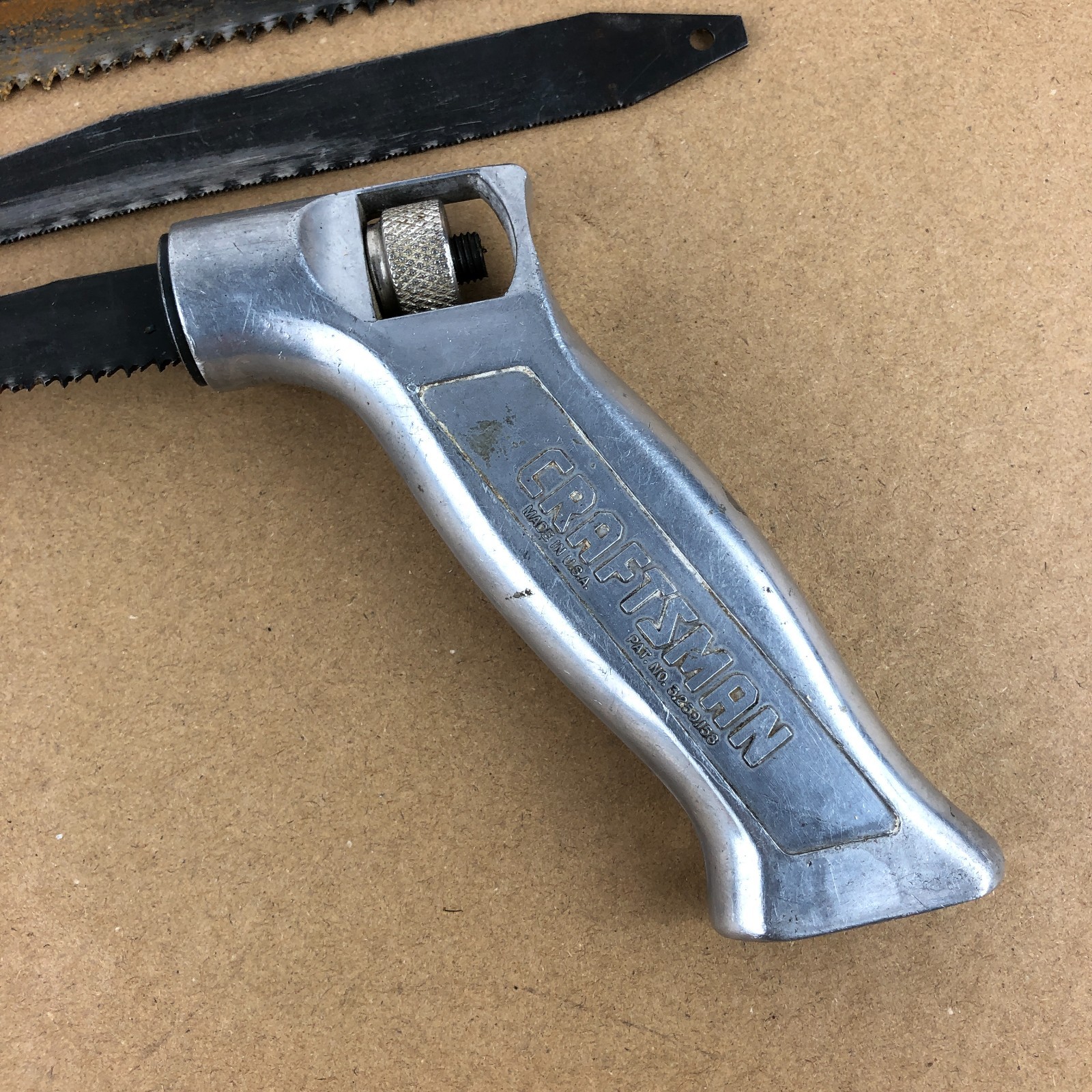 Vintage CRAFTSMAN Aluminum Pistol Grip Keyhole Saw with Pouch SEARS USA 3513
