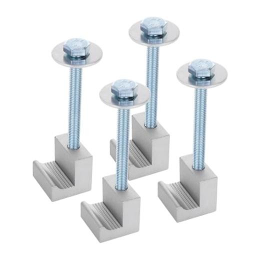 Truck Tool Box Mounting Kit, 4 PCS | For Pickup Truck Bed Toolbox, Silver