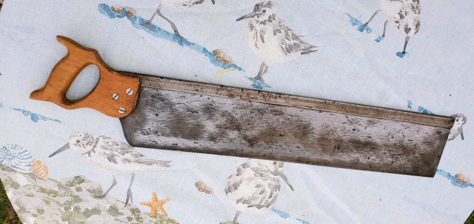 Vintage Adjustable Miter Box with Saw Rare Estate Find
