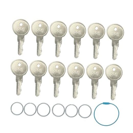 12PCS Toolbox Keys Compatible with RV Compartment Lock Truck Lock