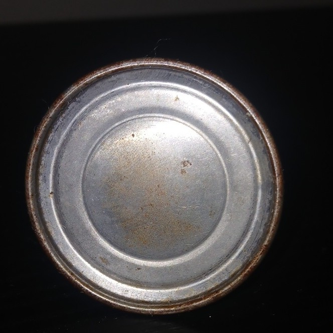 Vintage Metal Oil Can Thumb Pump Oiler with Long Spout Nozzle Tip Domed Base