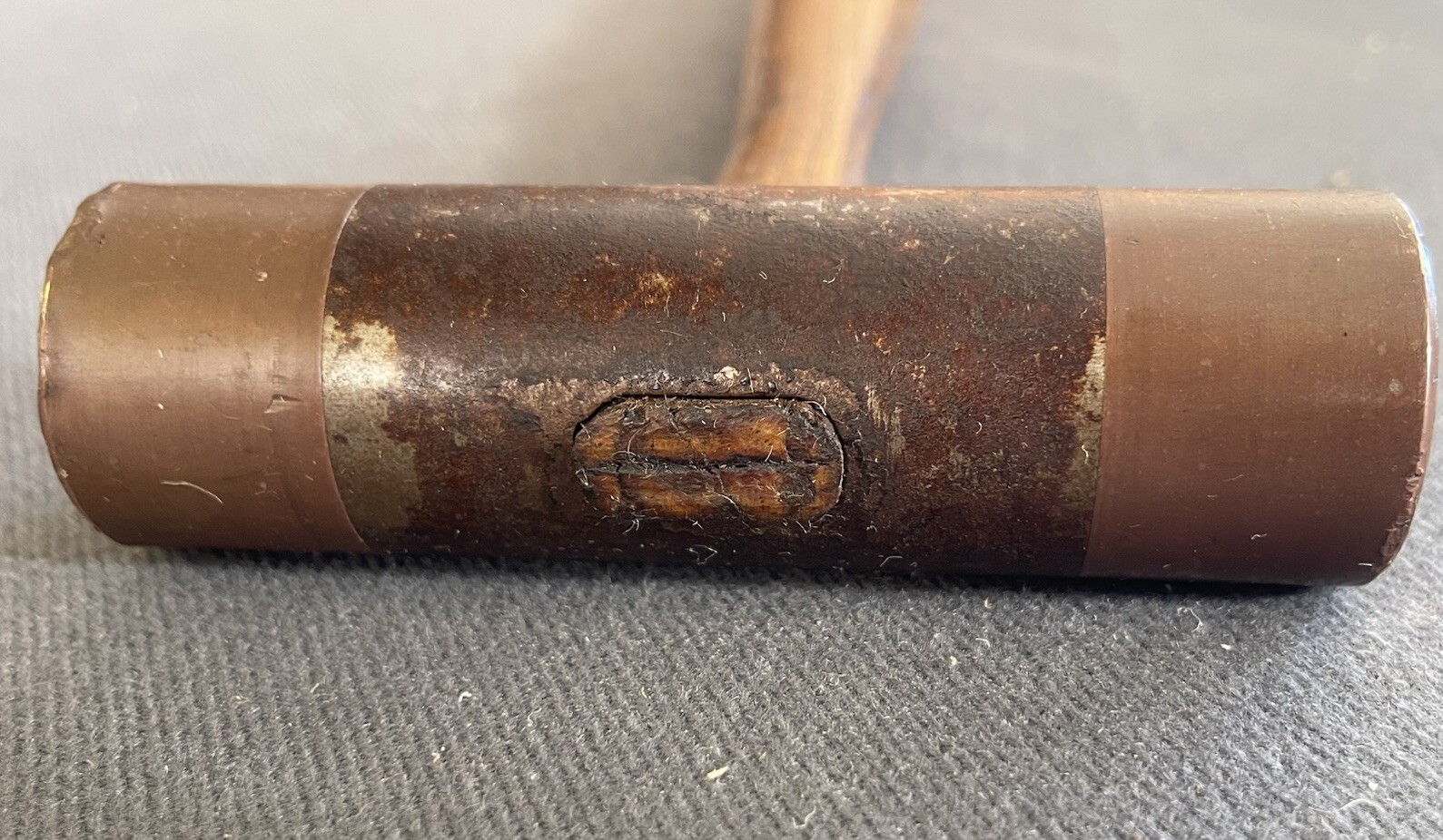Antique 19th Century Connecticut Ship Builders Hammer. Mallet.