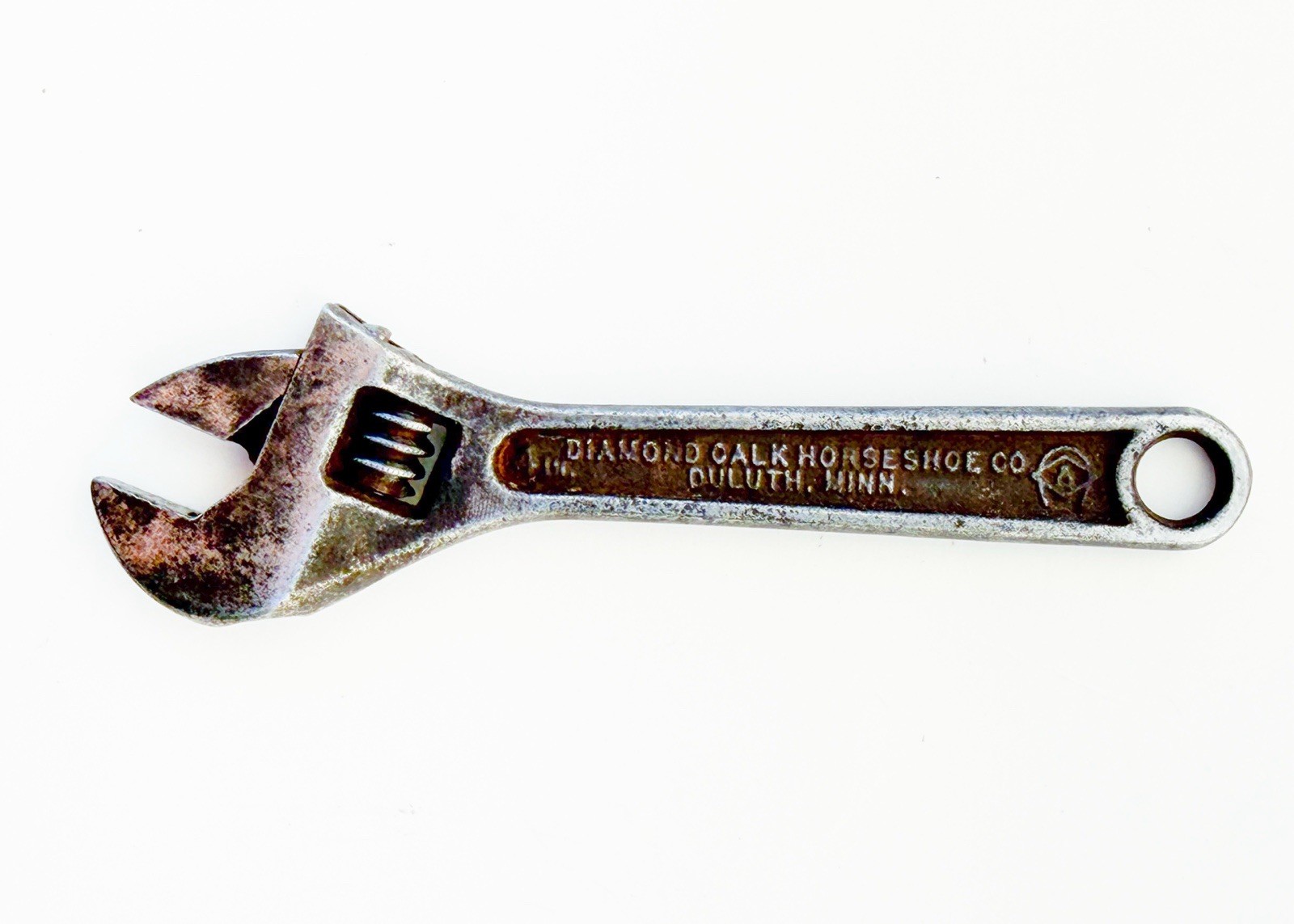 Vintage 4 in. Diamond Horseshoe Adjustable Wrench
