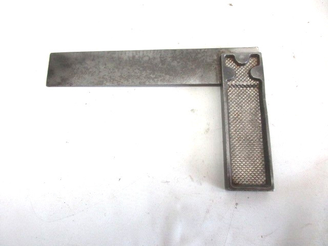 Stanley Number 12 Metal 6″ Try Square Circa 1910-1929 Some Rust And Pitting #1