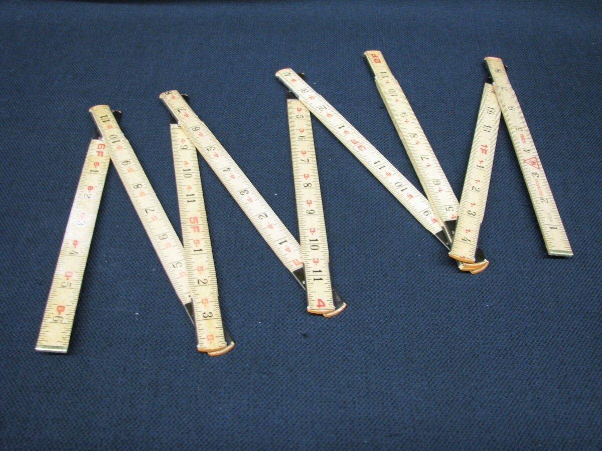 NOS Box of 10 HULTAFORS of Sweden 72″ Folding Rule Rulers 6ft. in Box