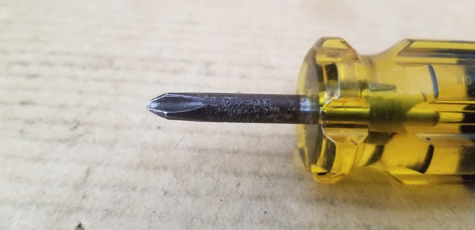 Vintage Bridgeport USA No.322-1 1/4 Phillips #2 Point Stubby Screwdriver, VGC