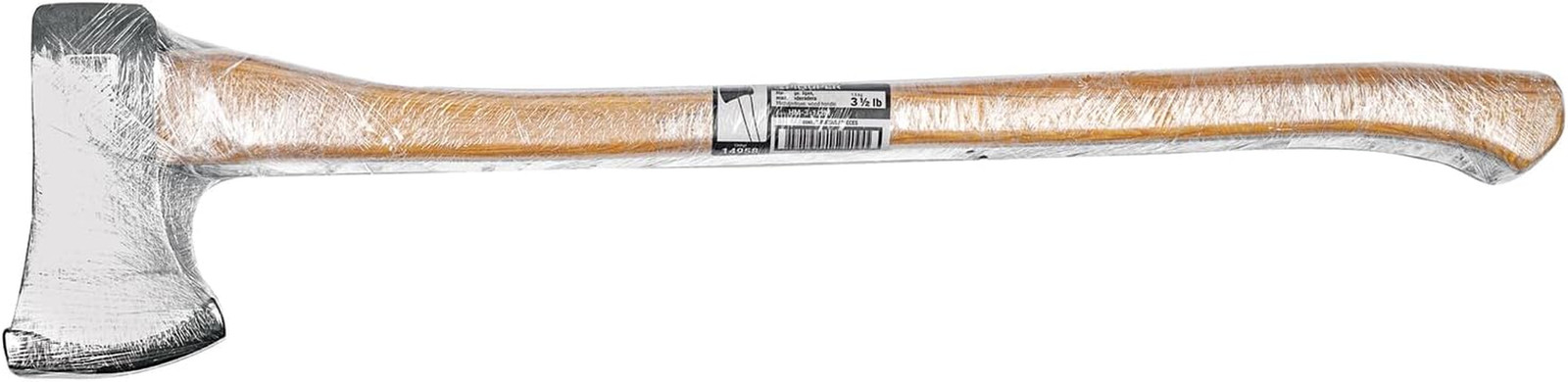 Michigan Axe, 3.5 Lb Forged Steel Head, 35-Inch American Hickory Wood Handle, He
