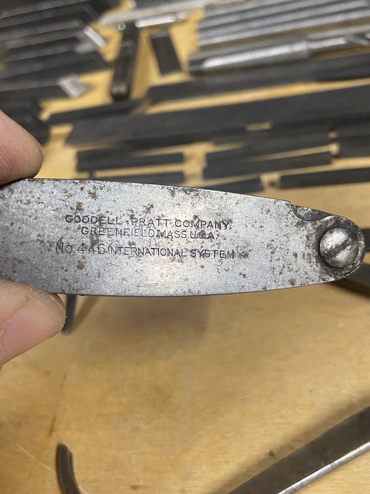 Vintage L.S. Starrett Tools Machinist Tools Rex Blue Chip Cutting Bars Lathe Wow
