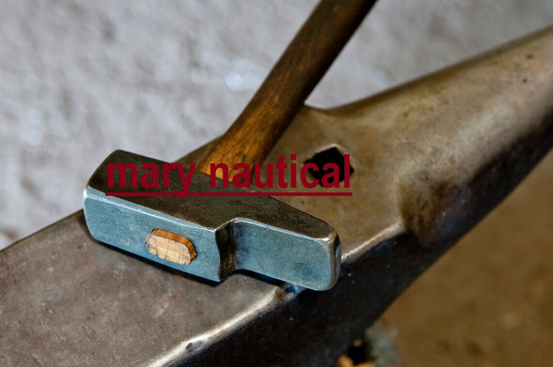 Three Pound French Style Forging Blacksmith Hammer Rubber Head/Face Hammers