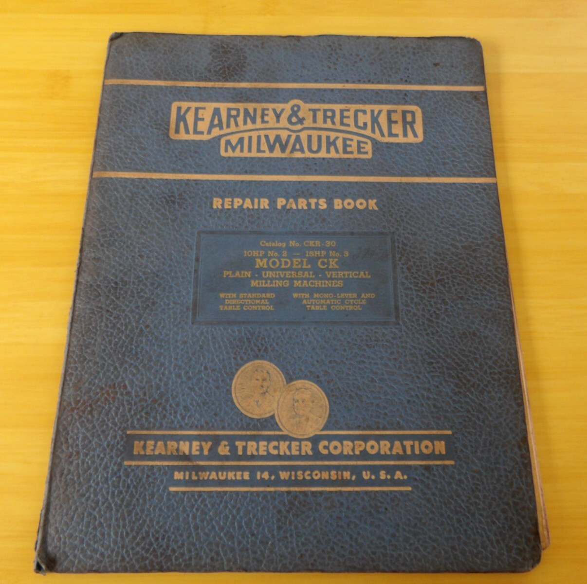 Vtg 1951 Kearney & Trecker Milwaukee Model CK Milling Machine 52pgs.