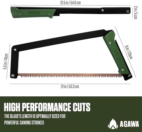 AGAWA – BOREAL21 Tripper Kit – Includes 21″ Folding Saw, Nylon Carrying Case,…
