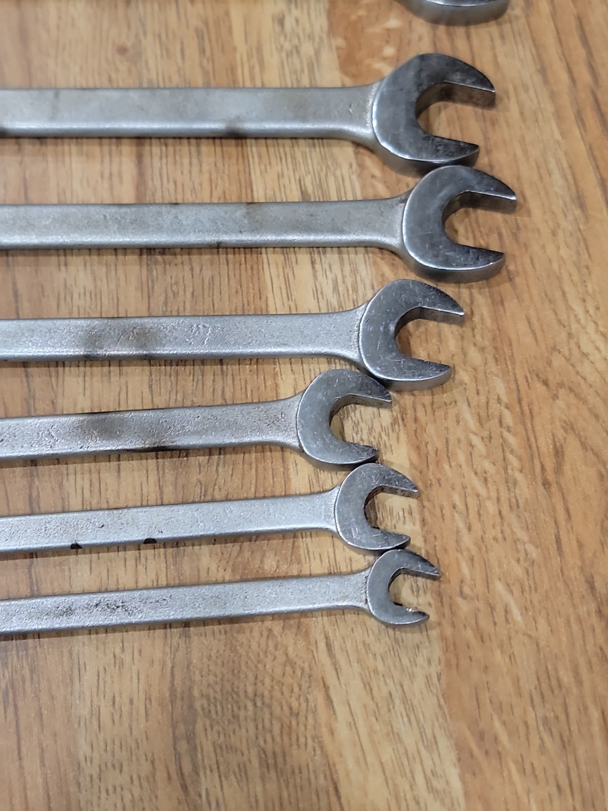 Set of 7 Proto Los Angeles Open End Pebble Wrenches SAE MFD USA