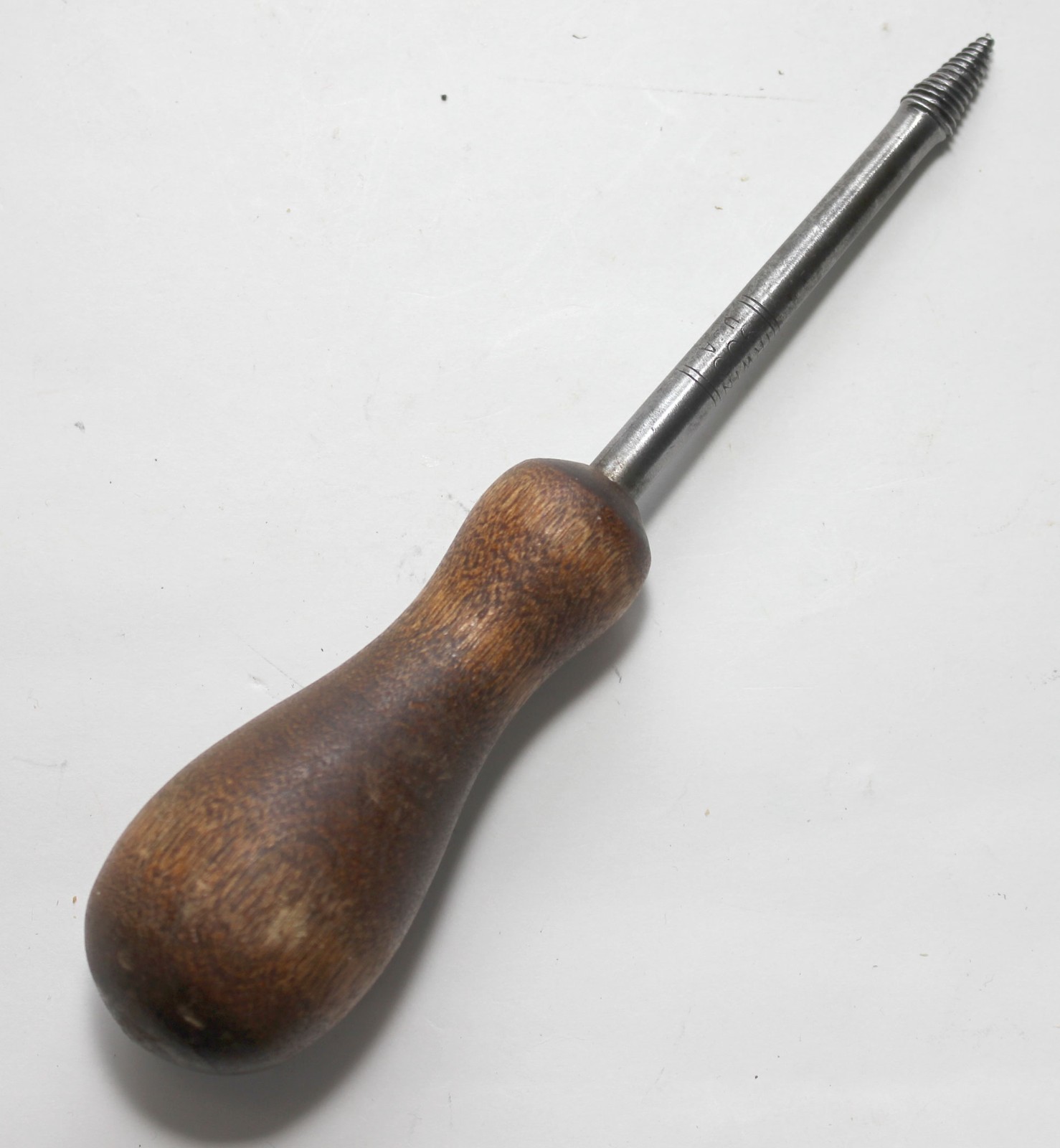 Vintage IRWIN No. 900 Screw Starter Wooden Handle Woodworking Carpentry USA Made