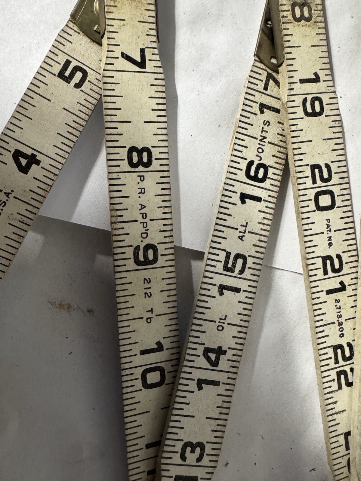 Vintage Lufkin Universal Rule Spring Joints 460 F Measures 6ft