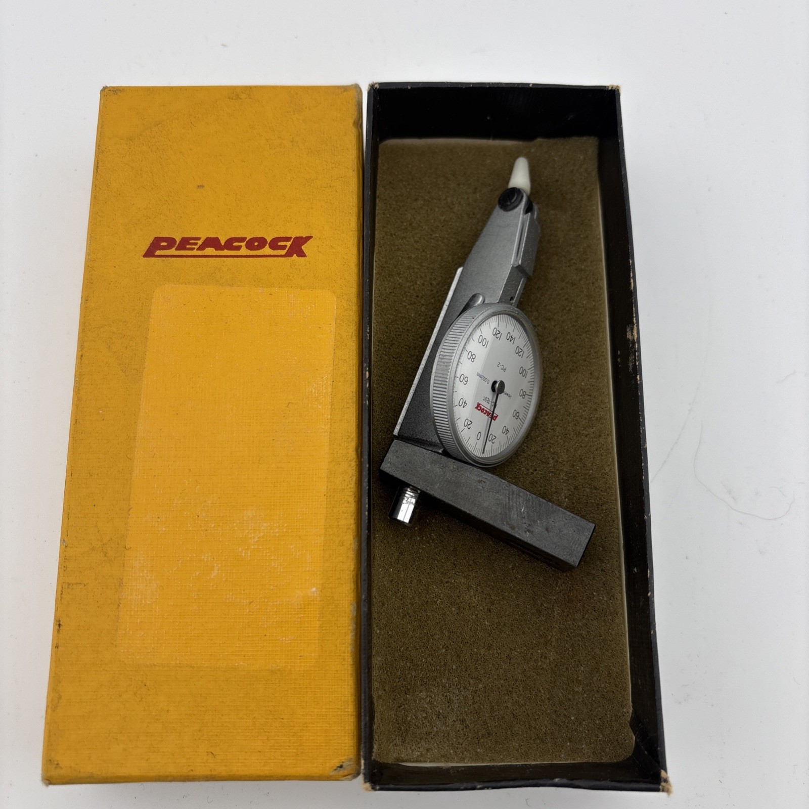Vintage Peacock Pic-Test PC-2 0.002-0.28mm Test Indicator – Ozaki Mfg Co – Japan