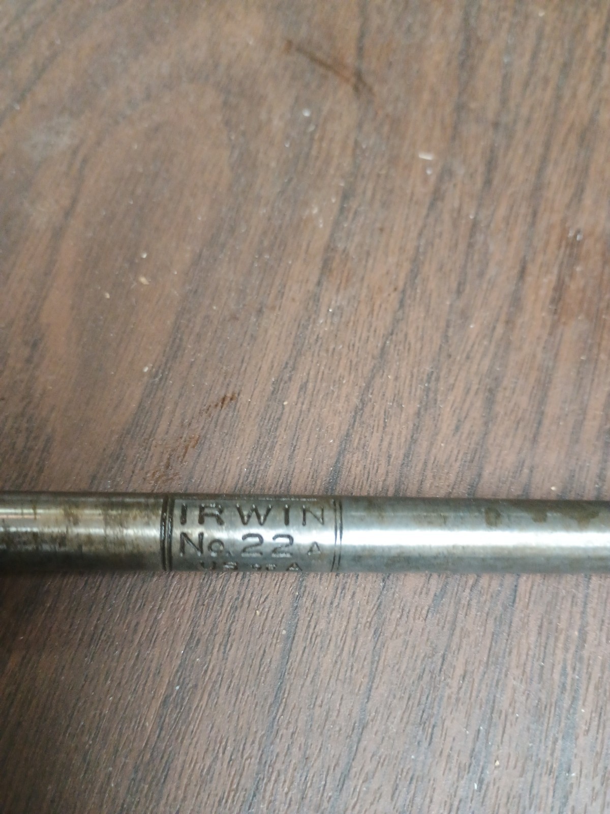 Vintage Irwin Adjustable No. 22 Wood Auger Bit Micro Dial 7.5”