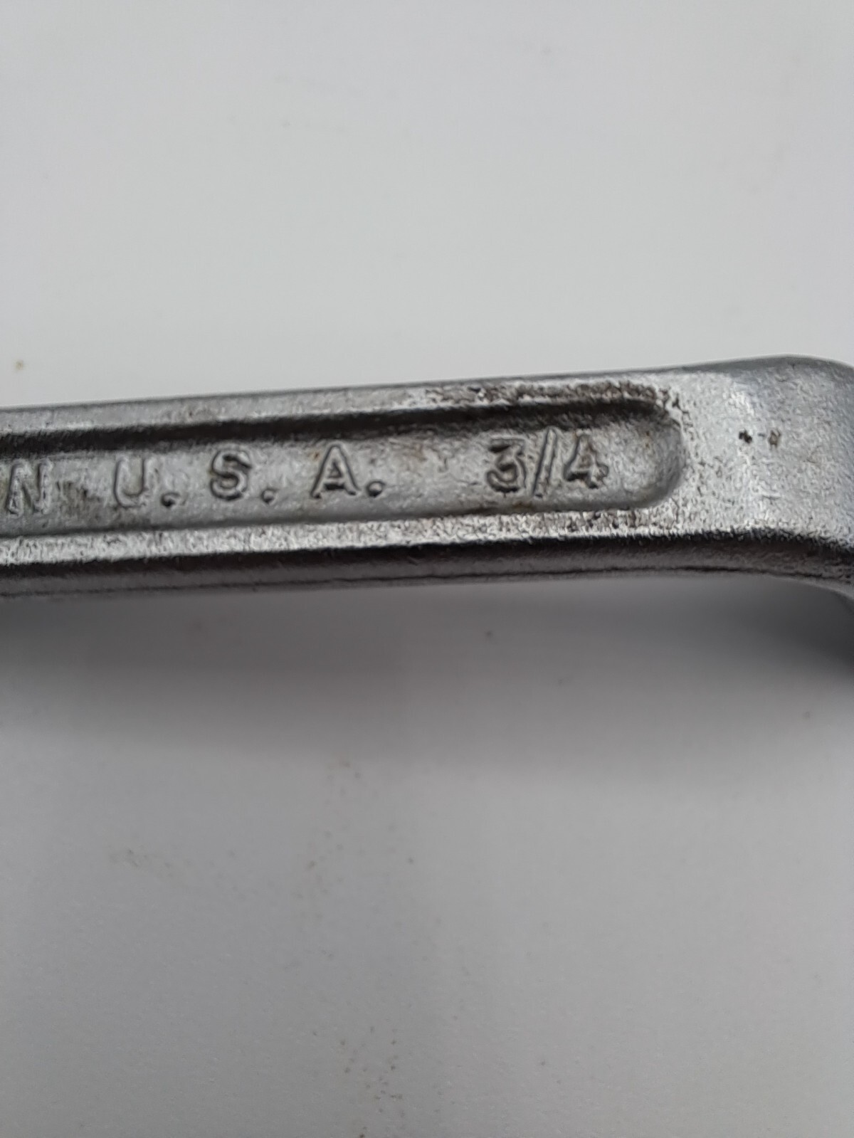 Vintage Forged Steel 3/4 x 25/32 Deep Offset Box End Wrench, Made in USA