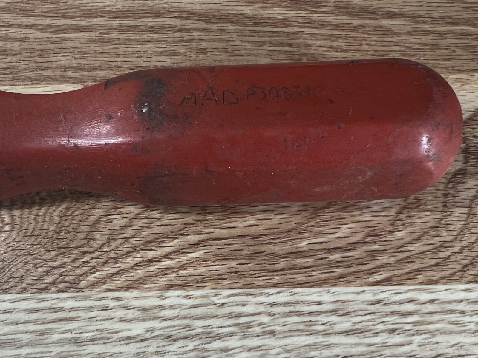 Vintage Mac Screw Driver P3063AR Red Handle Philips Head 10”