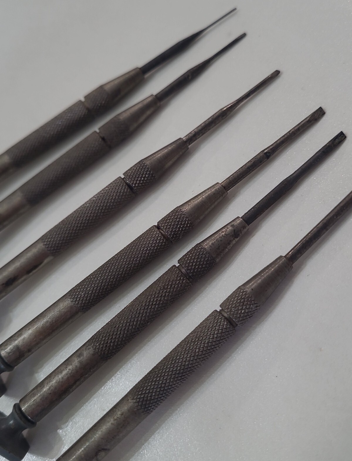 Norton Slotted Screwdriver Set Jewelers Precision Vintage USA Lot of 6 Hand Tool