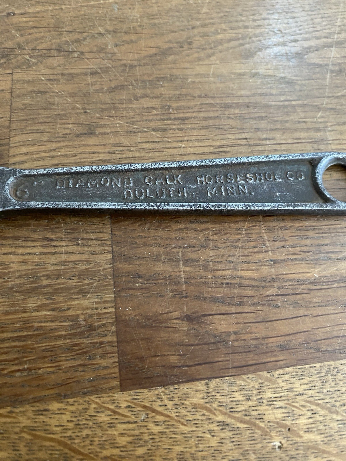 Vintage Diamalloy , Diamond Calk Horseshoe Co. 6” Adjustable Spanner